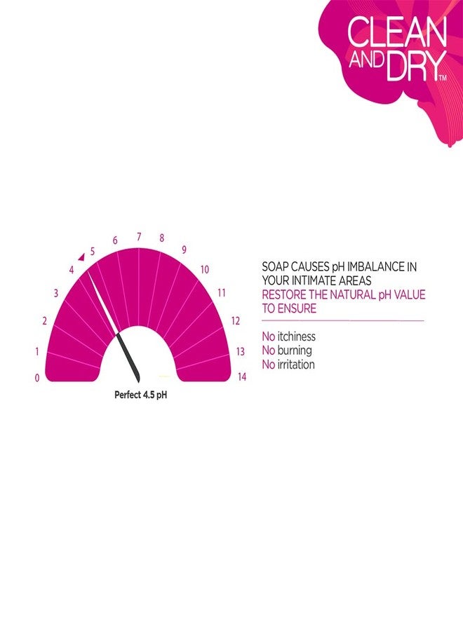 clean and dry CLEAN & DRY| Daily intimate wash| Hygiene Wash for Women, Vaginal Wash, Smooths Skin | Anti-Bacterial and prevents infections | Restores pH Balanace| No itching, Burning, white Discharge| 90ml - Image 4